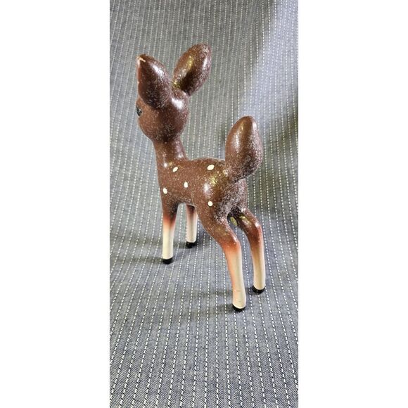 Retro Style Sugar Glitter Ceramic Deer - Picture 4 of 9